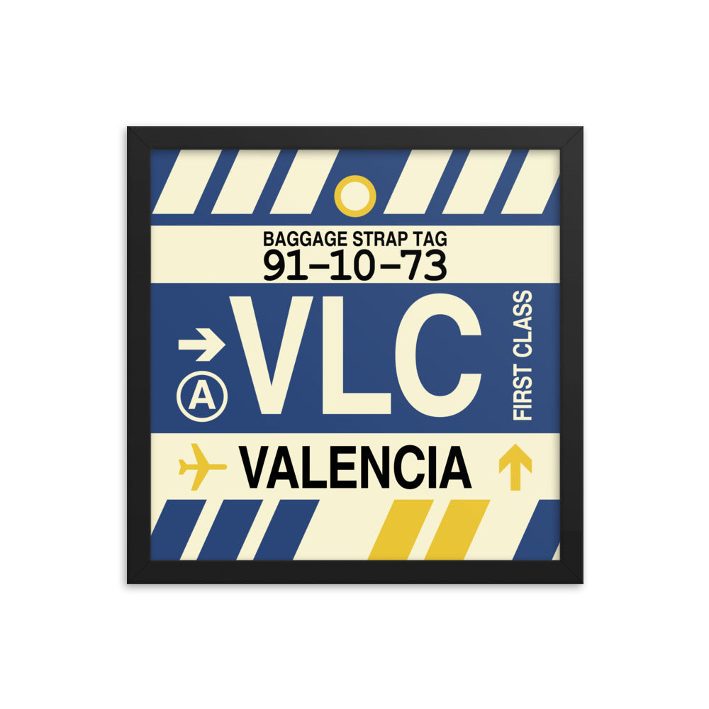 Travel-Themed Framed Print • VLC Valencia Souvenir • YHM Designs - Image 03
