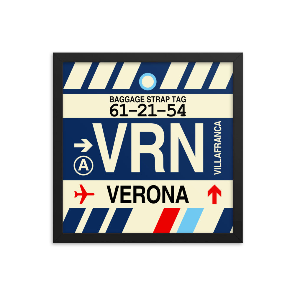 Travel-Themed Framed Print • VRN Verona Souvenir • YHM Designs - Image 03