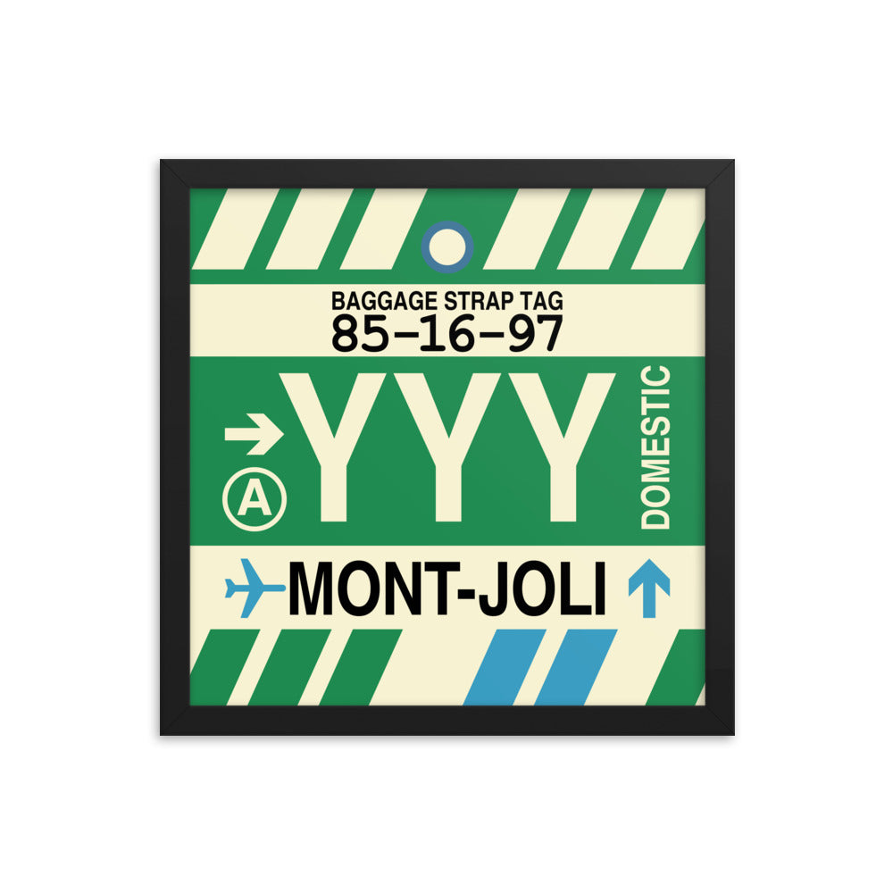 Travel-Themed Framed Print • YYY Mont-Joli • YHM Designs - Image 03