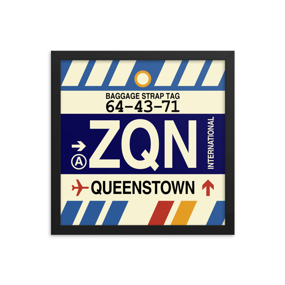 Travel-Themed Framed Print • ZQN Queenstown Souvenir • YHM Designs - Image 03
