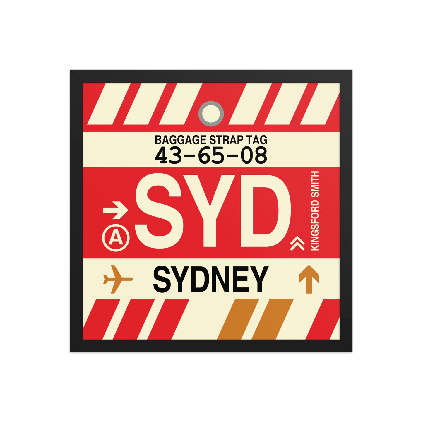 Travel-Themed Framed Print • SYD Sydney • YHM Designs - Image 04