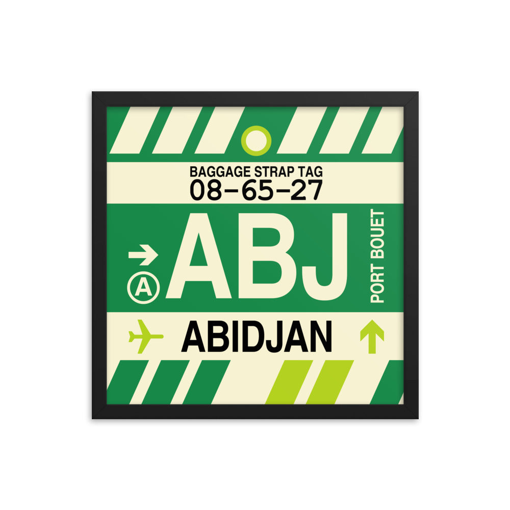 Travel-Themed Framed Print • ABJ Abidjan • YHM Designs - Image 04