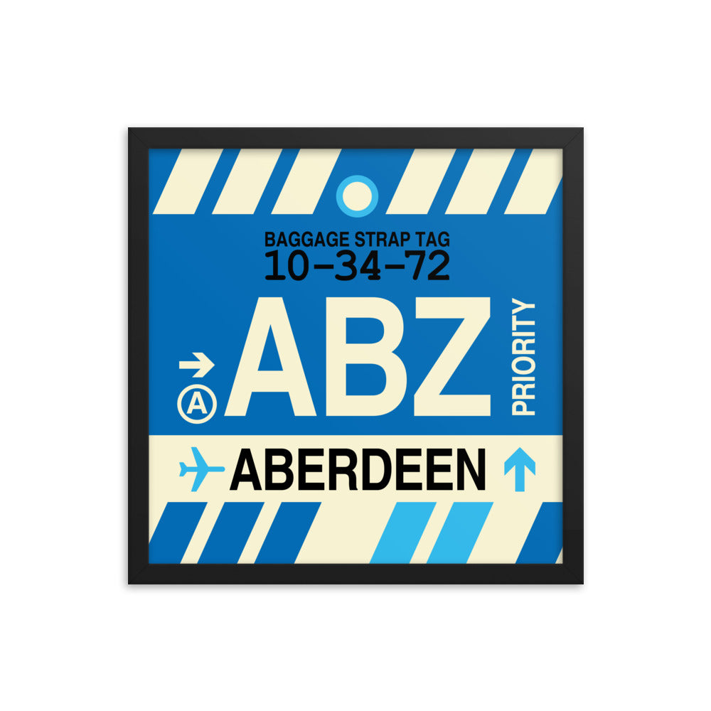 Travel-Themed Framed Print • ABZ Aberdeen • YHM Designs - Image 04