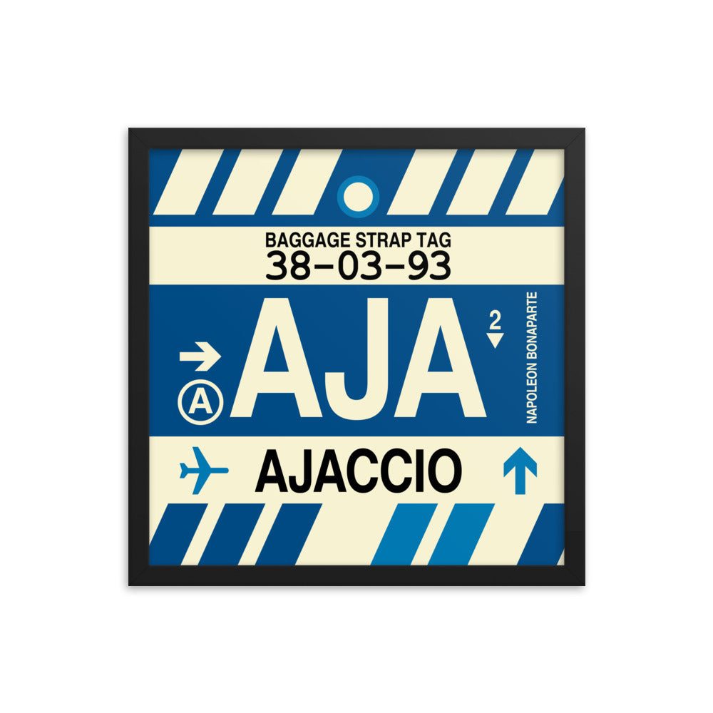 Travel-Themed Framed Print • AJA Ajaccio • YHM Designs - Image 04