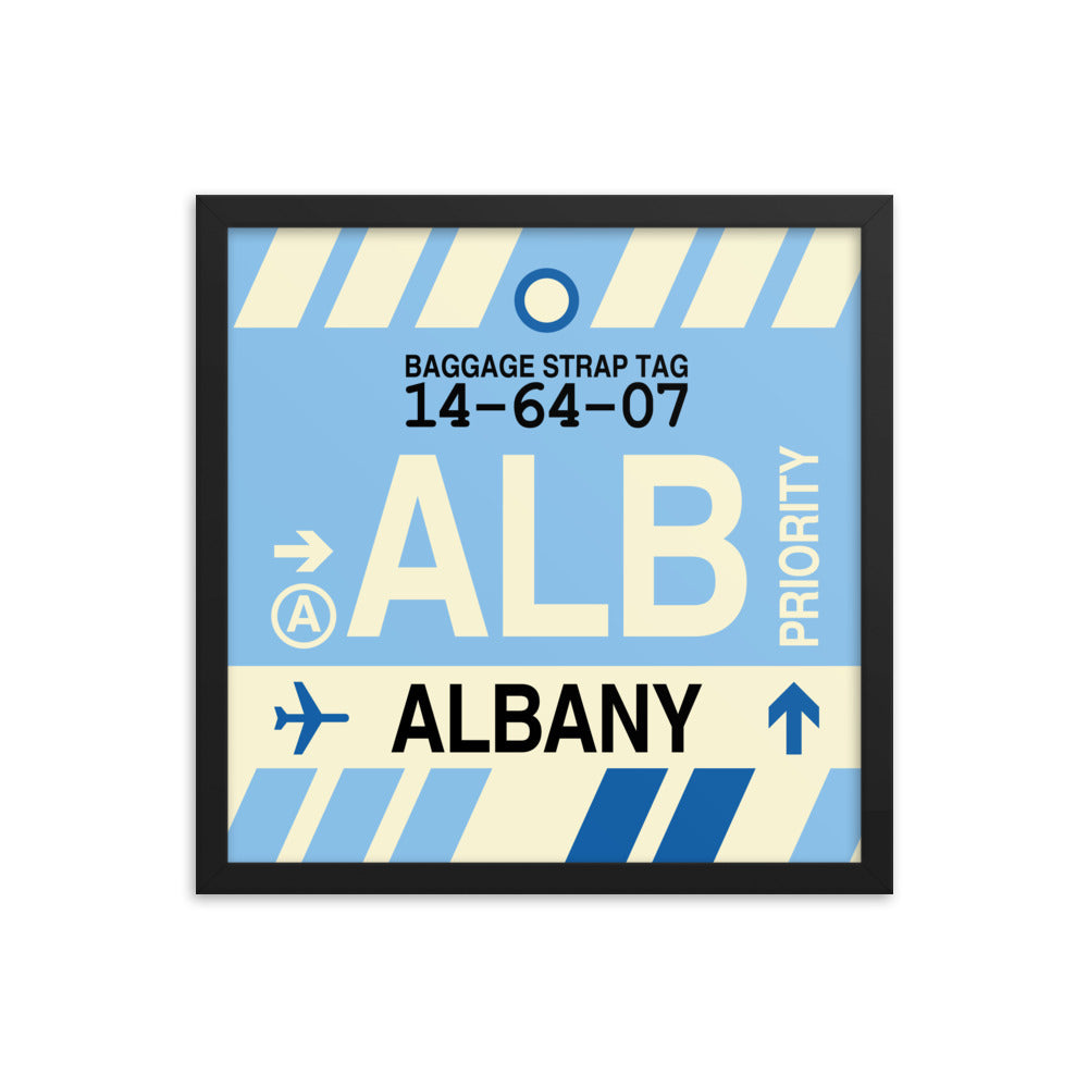 Travel-Themed Framed Print • ALB Albany • YHM Designs - Image 04