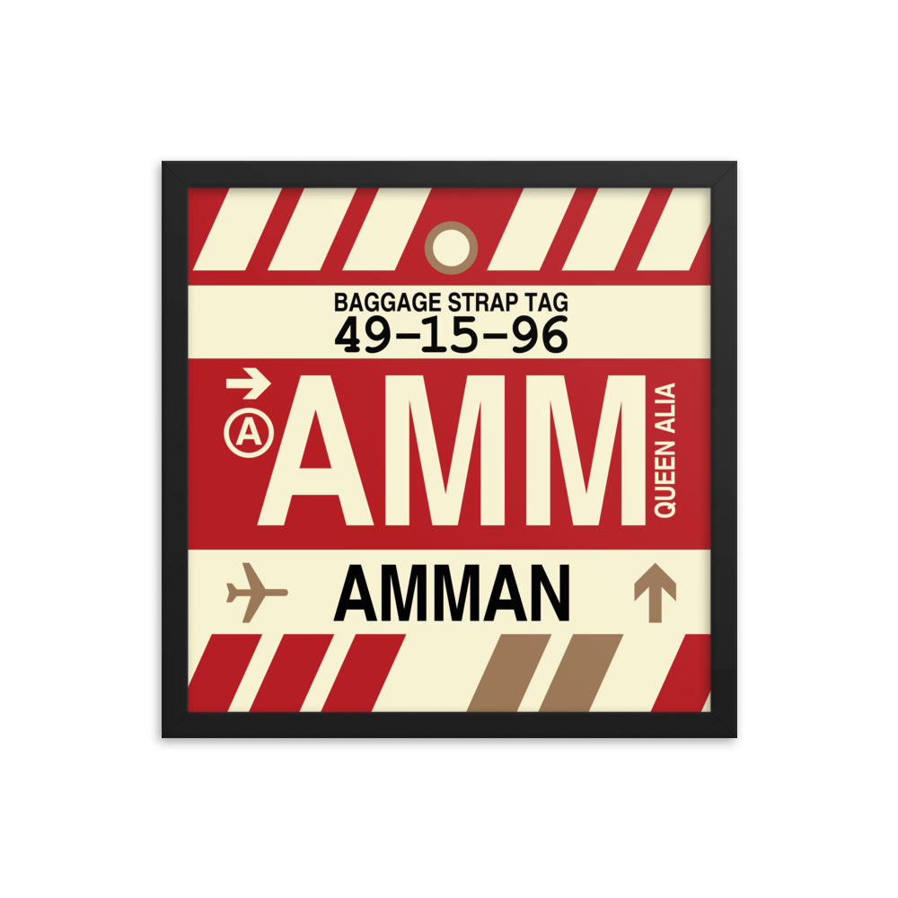 Travel-Themed Framed Print • AMM Amman • YHM Designs - Image 04