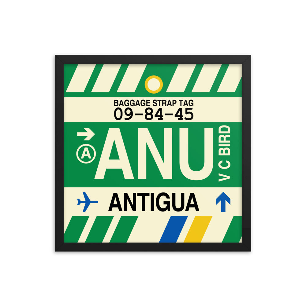 Travel-Themed Framed Print • ANU Antigua Souvenir • YHM Designs - Image 04