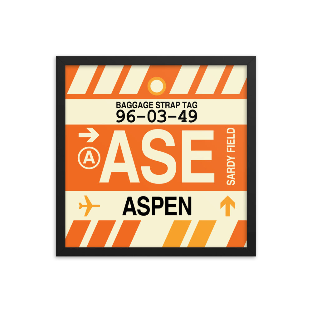 Travel-Themed Framed Print • ASE Aspen Souvenir • YHM Designs - Image 04