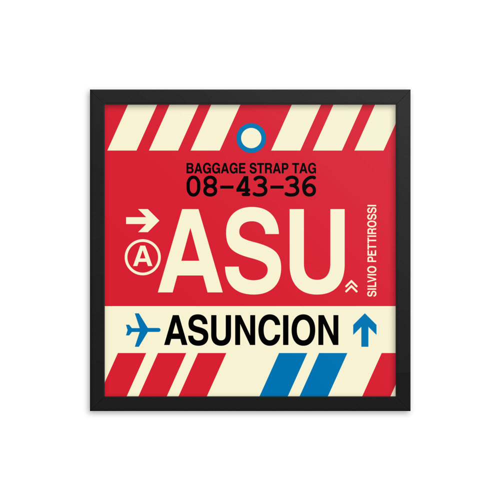 Travel-Themed Framed Print • ASU Asuncion • YHM Designs - Image 04