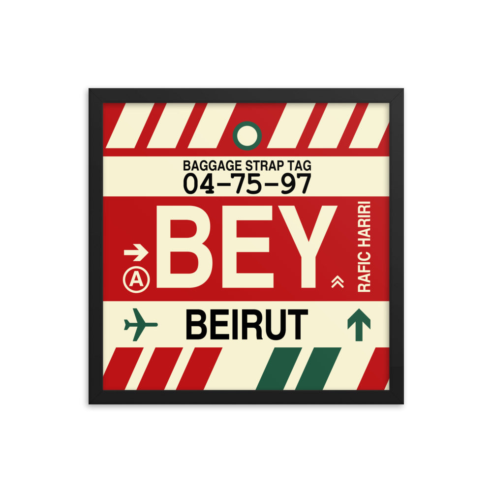 Travel-Themed Framed Print • BEY Beirut • YHM Designs - Image 04