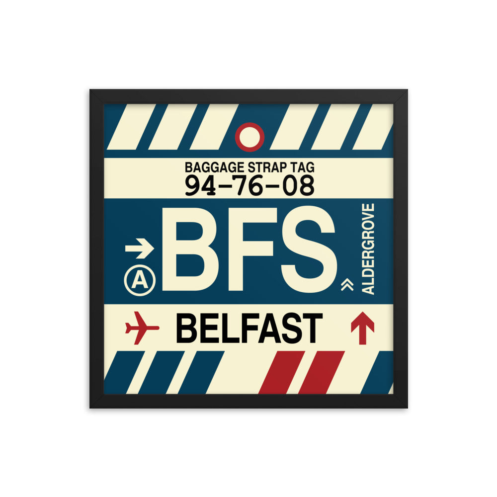 Travel-Themed Framed Print • BFS Belfast Souvenir • YHM Designs - Image 04