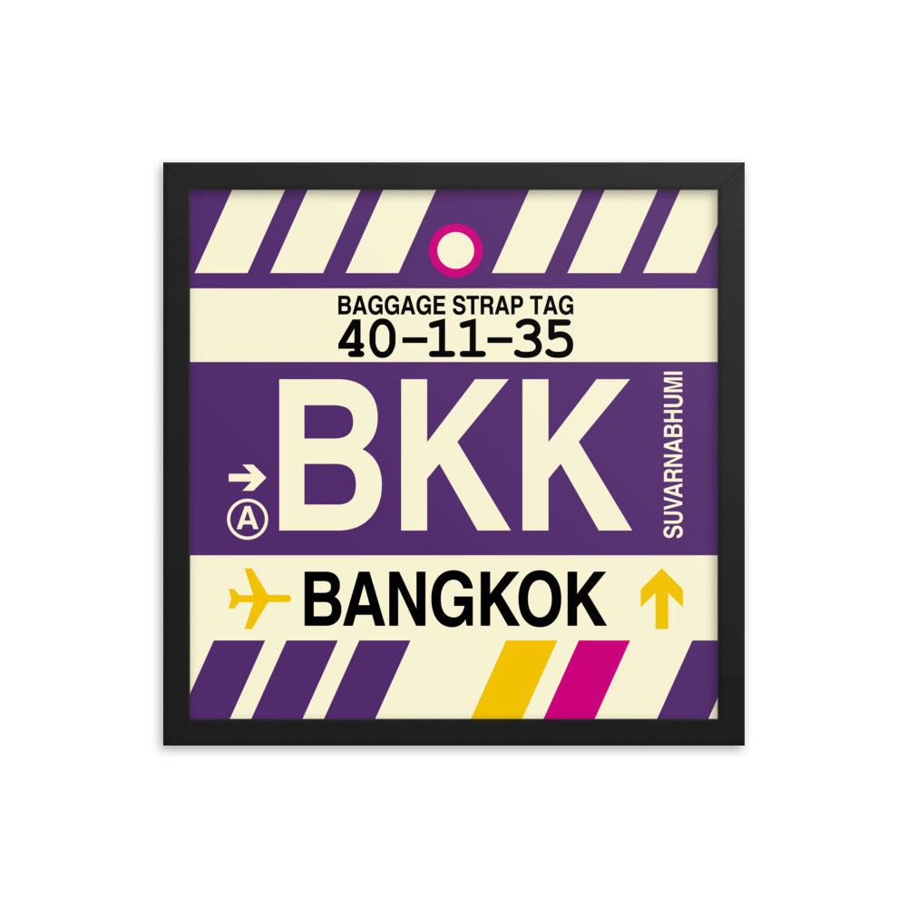 Travel-Themed Framed Print • BKK Bangkok Souvenir • YHM Designs - Image 04
