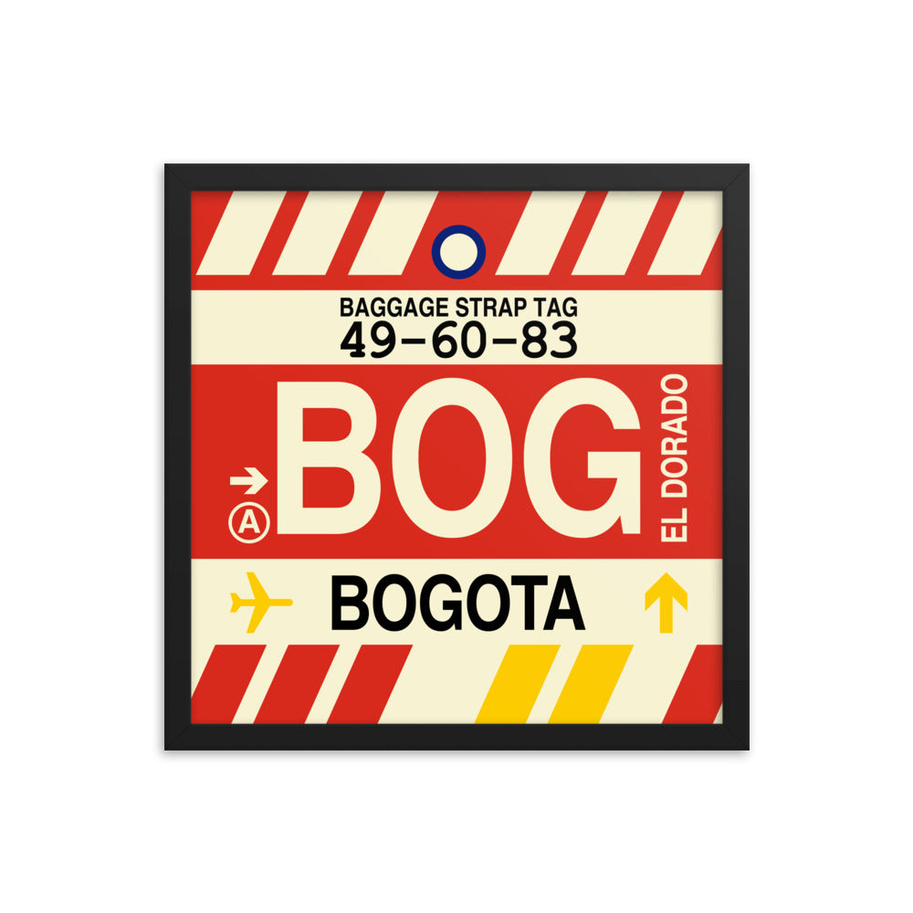 Travel-Themed Framed Print • BOG Bogota Souvenir • YHM Designs - Image 04