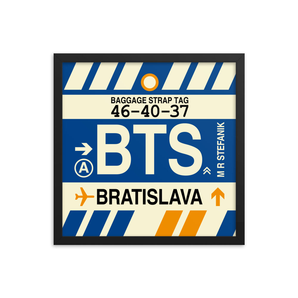 Travel-Themed Framed Print • BTS Bratislava Souvenir • YHM Designs - Image 04
