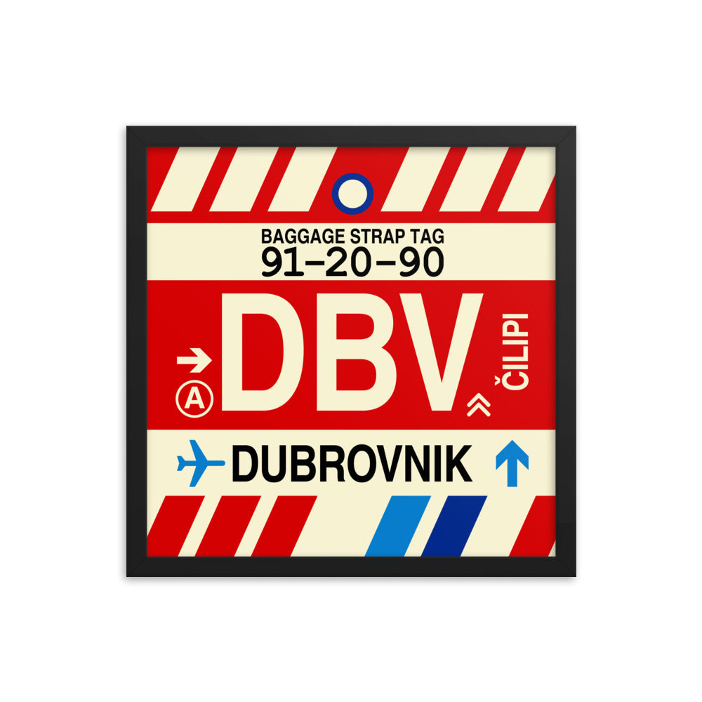 Travel-Themed Framed Print • DBV Dubrovnik Souvenir • YHM Designs - Image 04