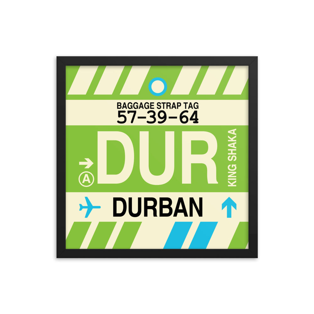 Travel-Themed Framed Print • DUR Durban • YHM Designs - Image 04