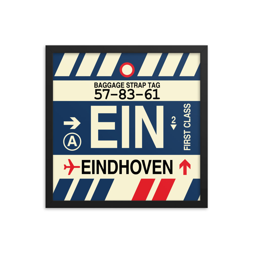 Travel-Themed Framed Print • EIN Eindhoven Souvenir • YHM Designs - Image 04