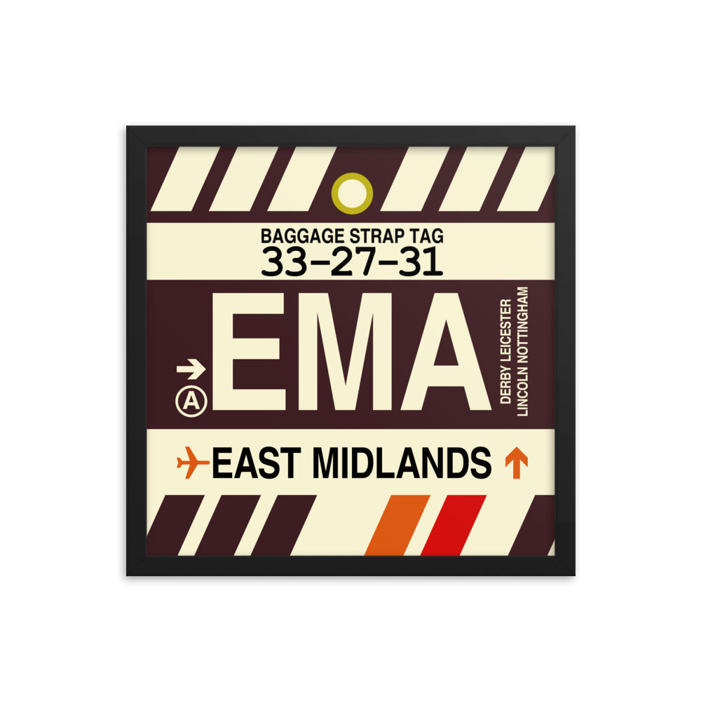 Travel-Themed Framed Print • EMA East Midlands Souvenir • YHM Designs - Image 04