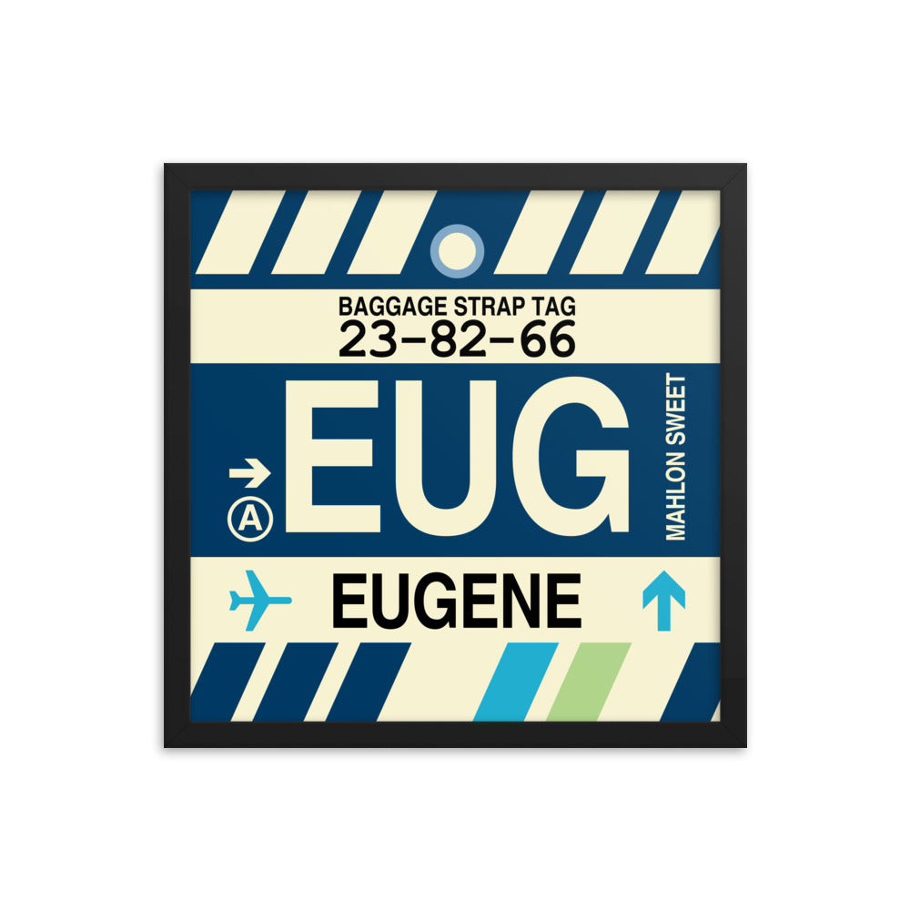 Travel-Themed Framed Print • EUG Eugene Souvenir • YHM Designs - Image 04