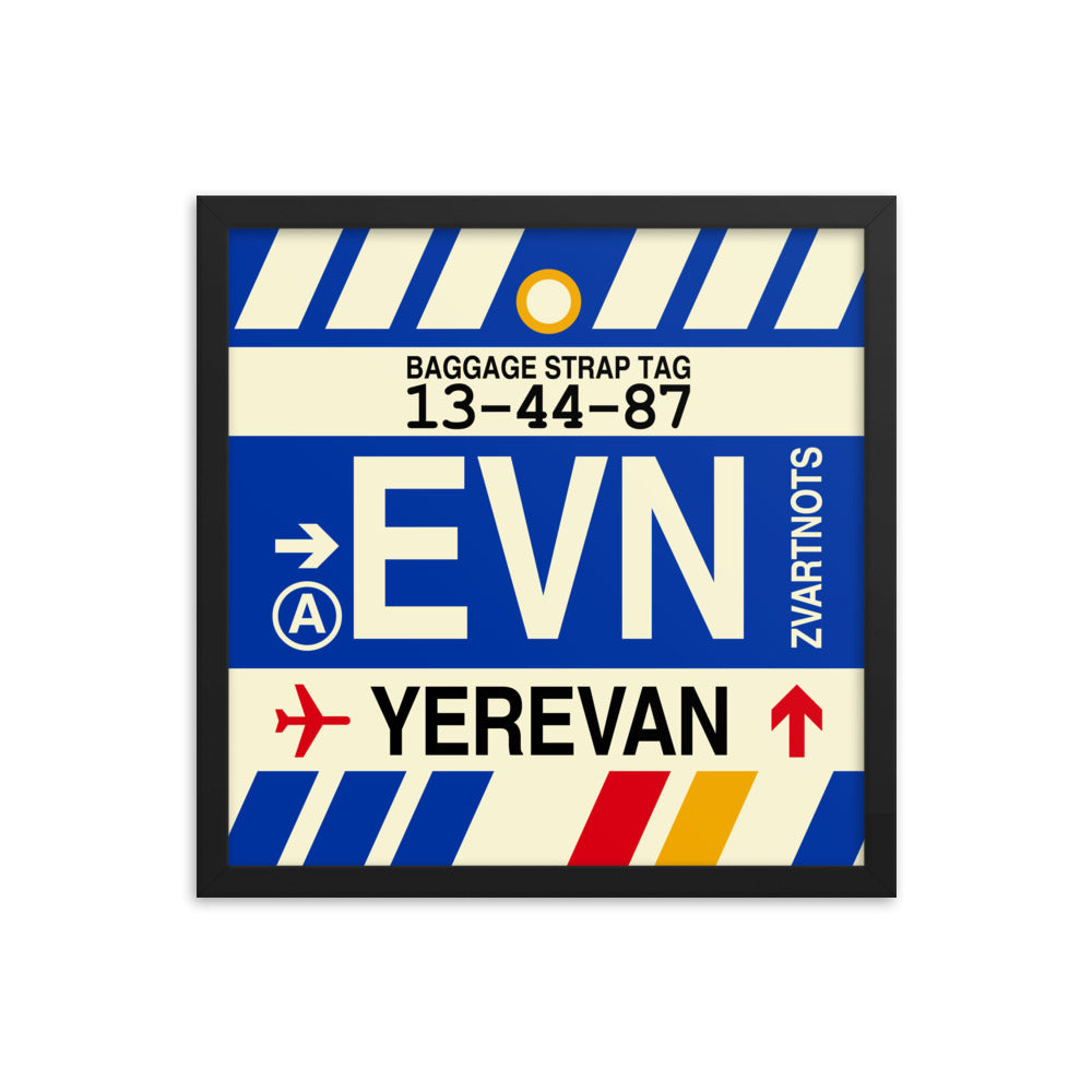 Travel-Themed Framed Print • EVN Yerevan Souvenir • YHM Designs - Image 04