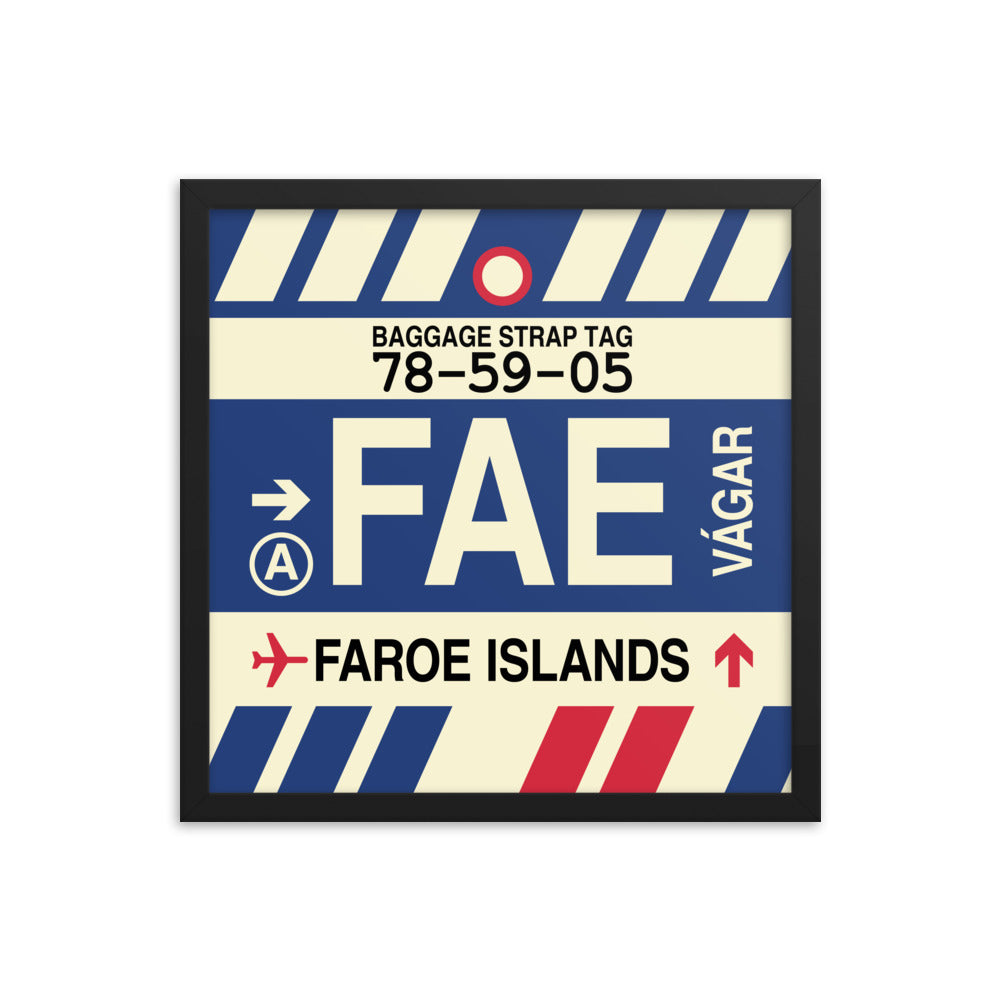Travel-Themed Framed Print • FAE Faroe Islands Souvenir • YHM Designs - Image 04
