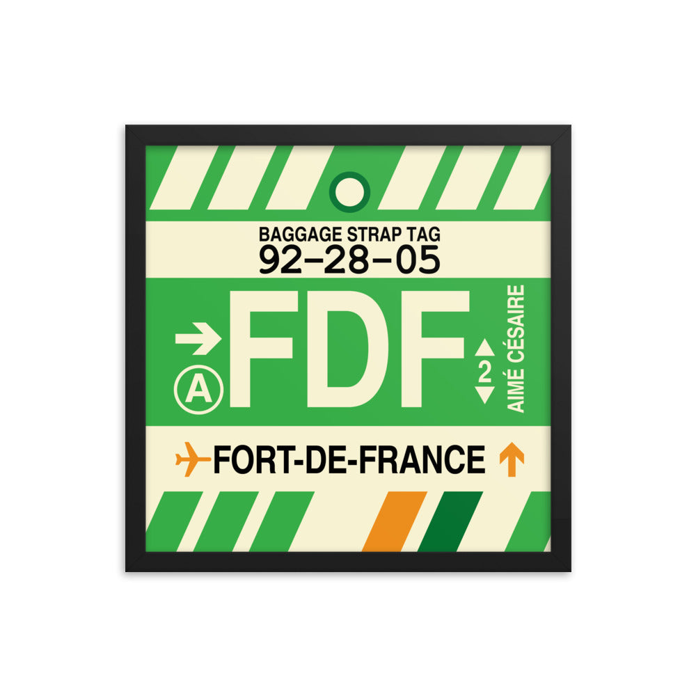Travel-Themed Framed Print • FDF Fort-de-France Souvenir • YHM Designs - Image 04