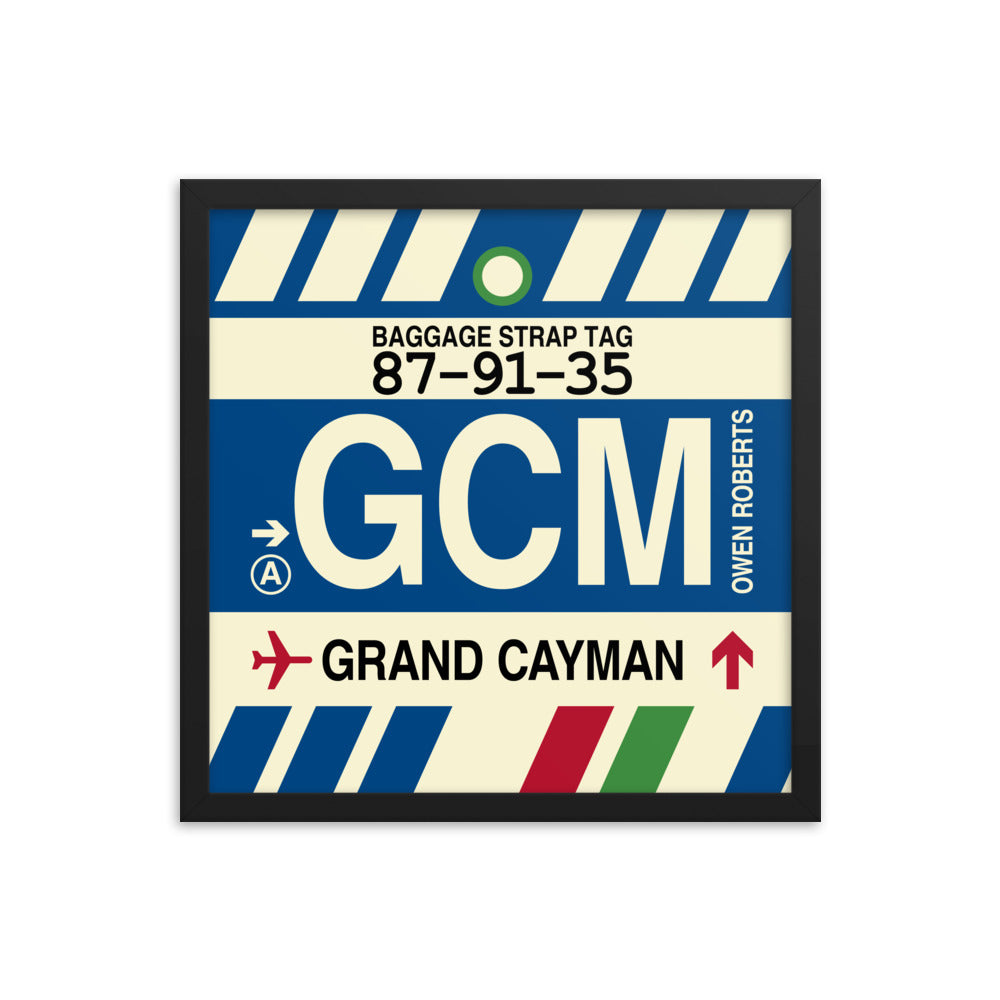 Travel-Themed Framed Print • GCM Grand Cayman Souvenir • YHM Designs - Image 04