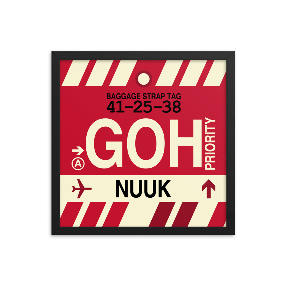 Travel-Themed Framed Print • GOH Nuuk Souvenir • YHM Designs - Image 04