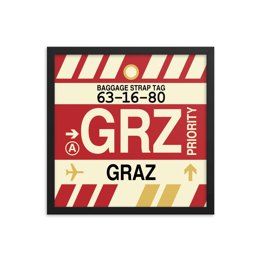Travel-Themed Framed Print • GRZ Graz Souvenir • YHM Designs - Image 04
