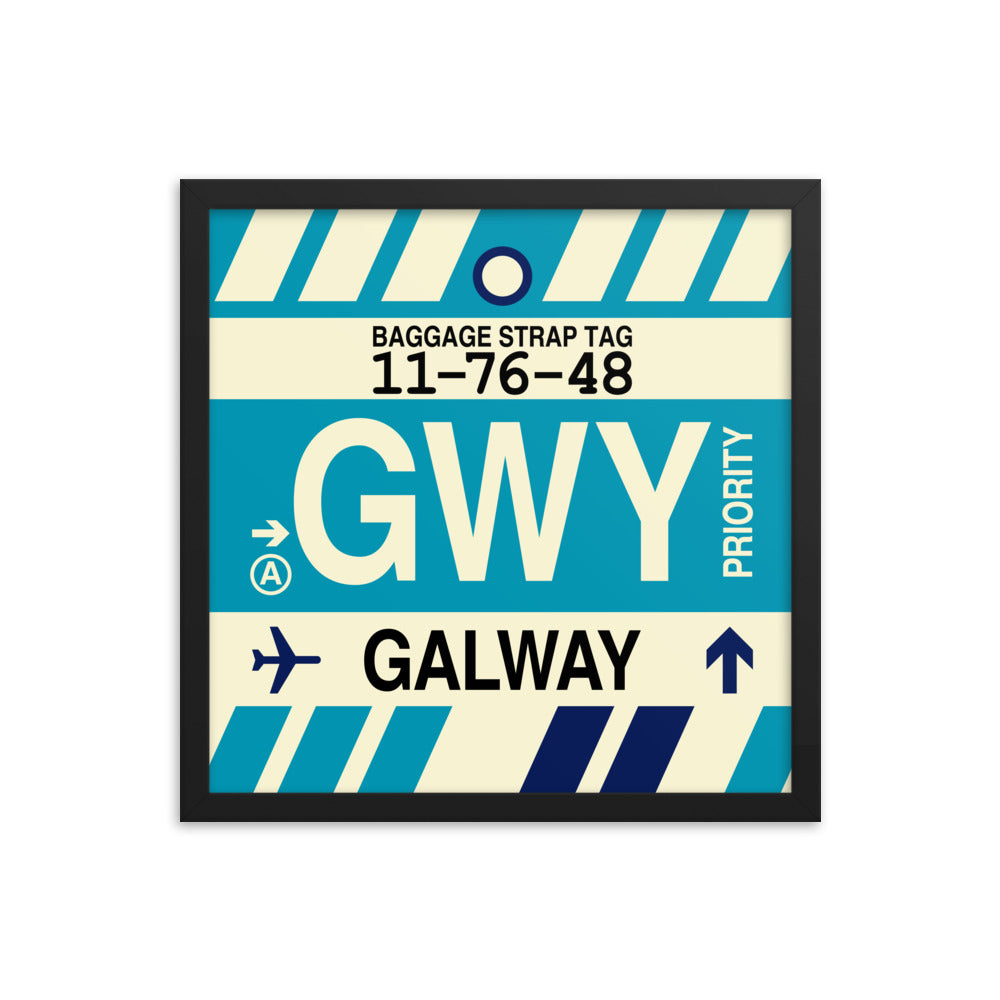 Travel-Themed Framed Print • GWY Galway Souvenir • YHM Designs - Image 04