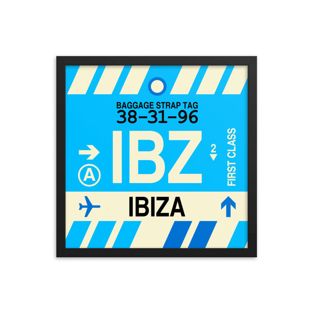 Travel-Themed Framed Print • IBZ Ibiza Souvenir • YHM Designs - Image 04