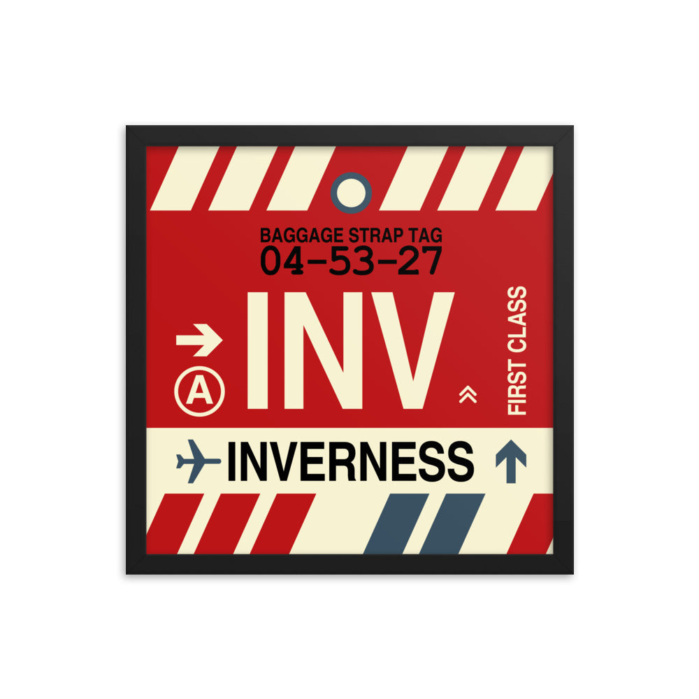 Travel-Themed Framed Print • INV Inverness Souvenir • YHM Designs - Image 04