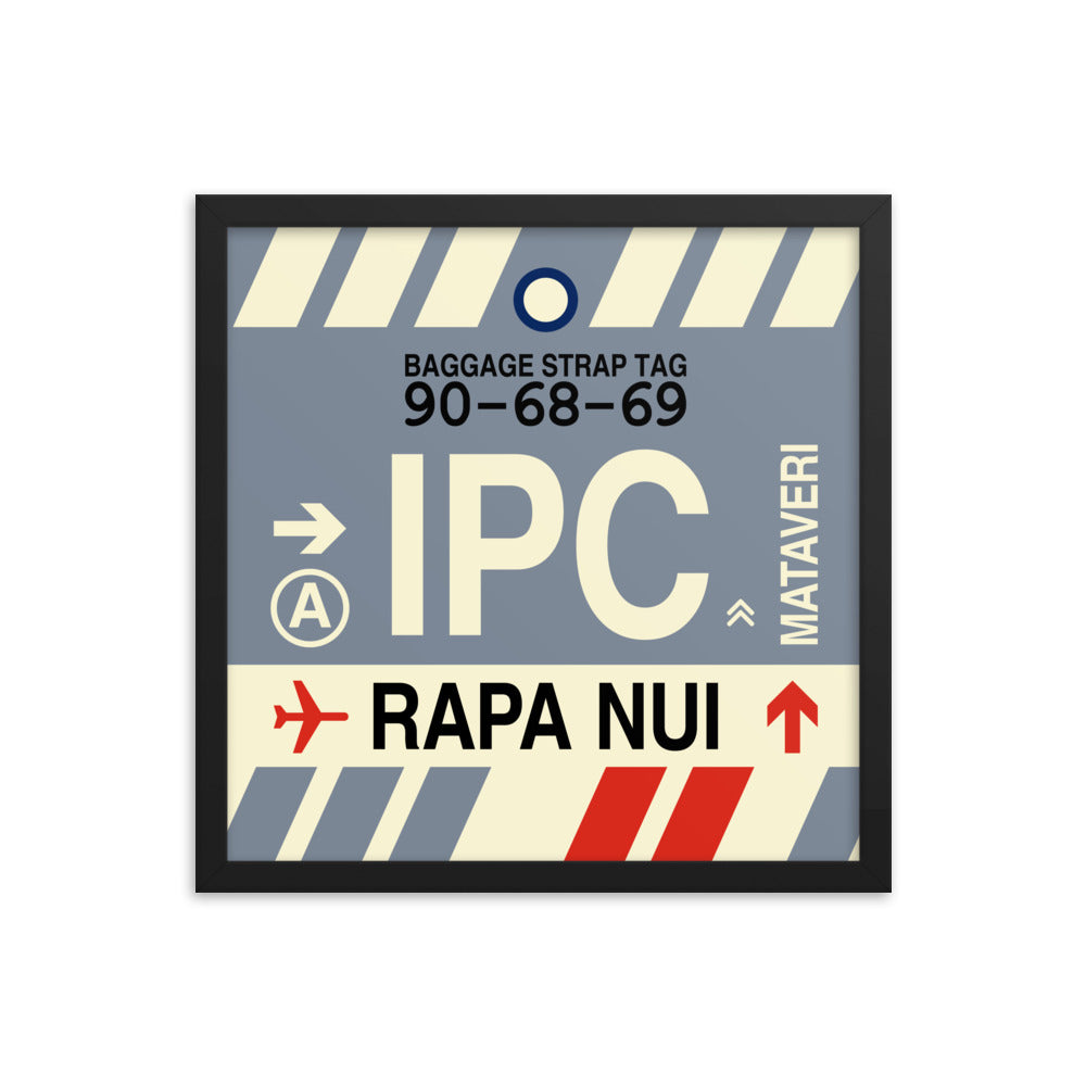 Travel-Themed Framed Print • IPC Rapa Nui Souvenir • YHM Designs - Image 04