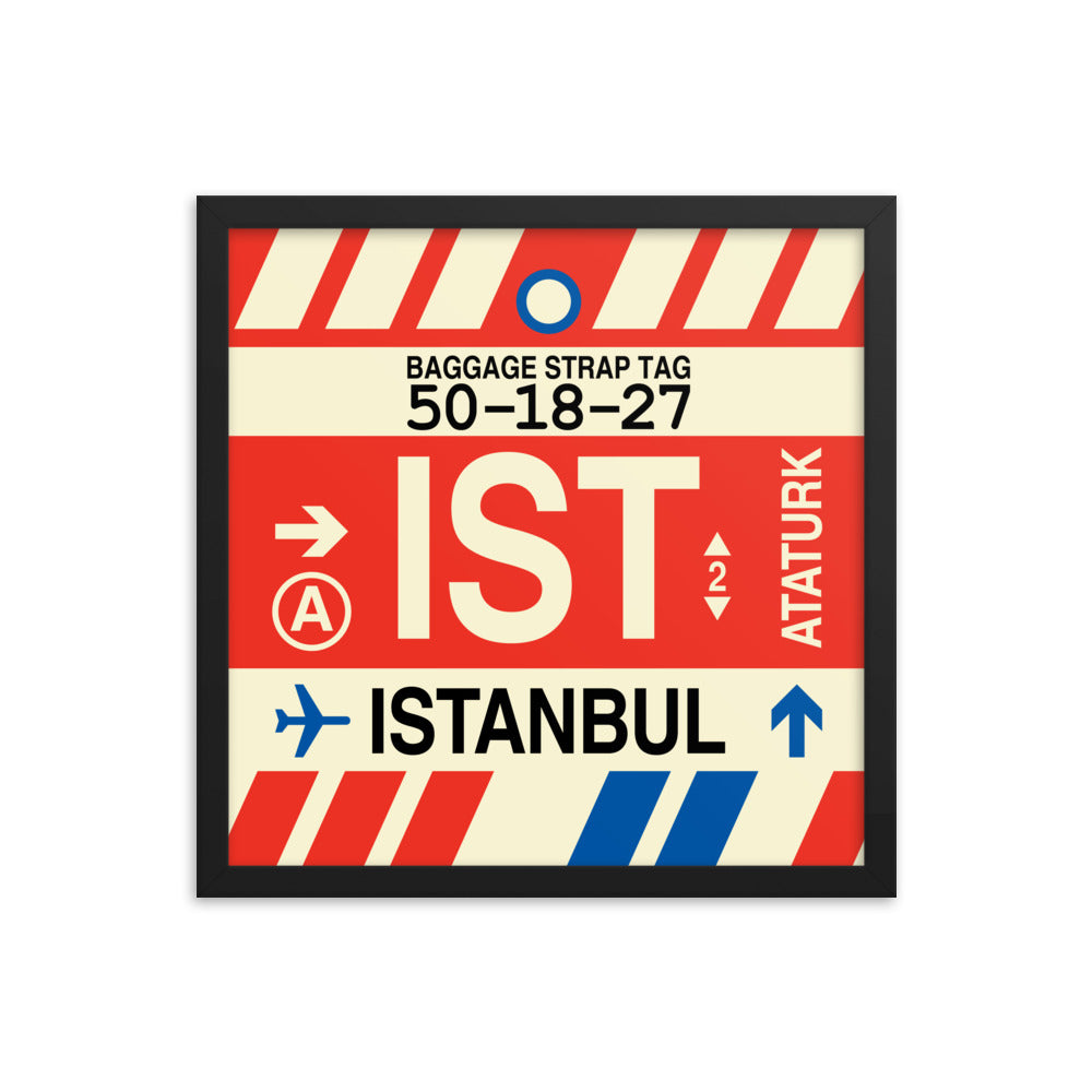 Travel-Themed Framed Print • IST Istanbul Souvenir • YHM Designs - Image 04