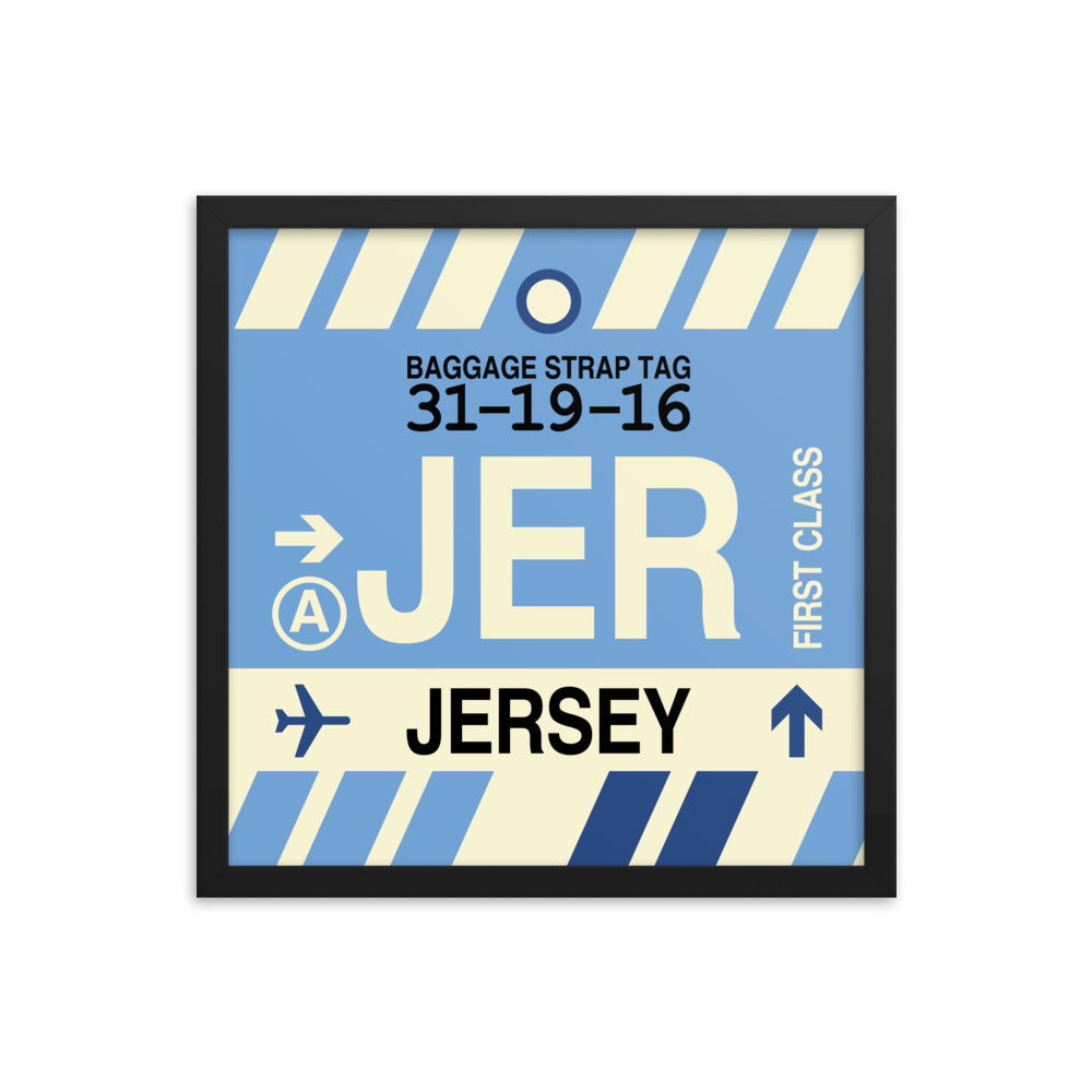 Travel-Themed Framed Print • JER Jersey Souvenir • YHM Designs - Image 04
