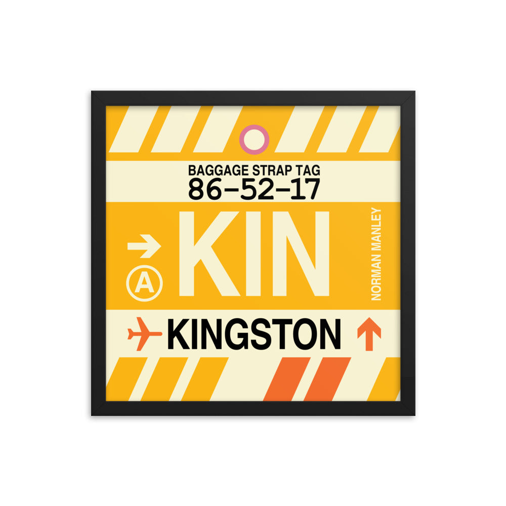Travel-Themed Framed Print • KIN Kingston Souvenir • YHM Designs - Image 04
