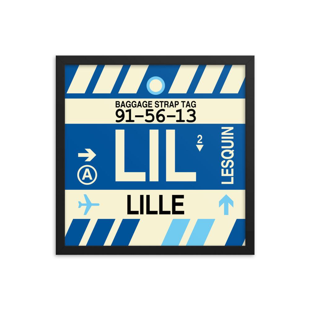 Travel-Themed Framed Print • LIL Lille • YHM Designs - Image 04