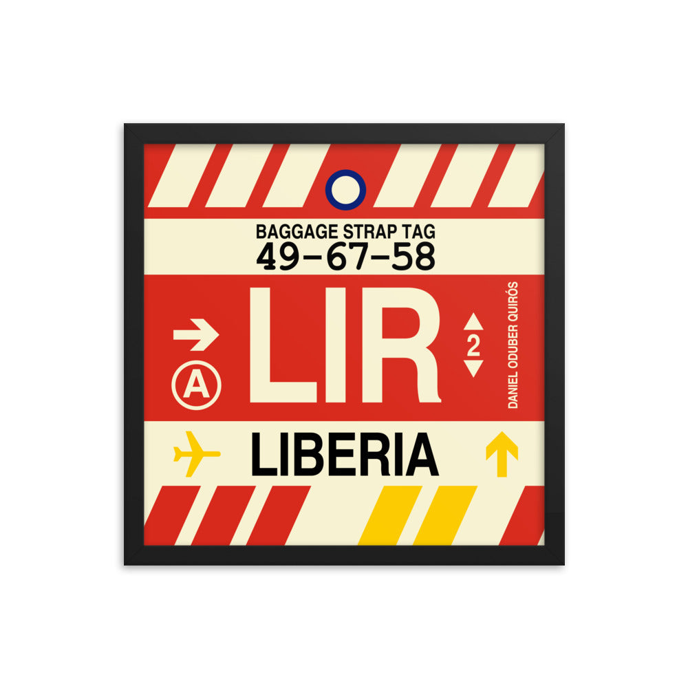 Travel-Themed Framed Print • LIR Liberia Souvenir • YHM Designs - Image 04