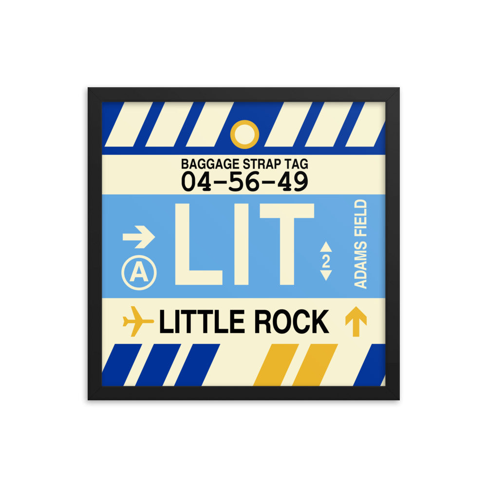 Travel-Themed Framed Print • LIT Little Rock Souvenir • YHM Designs - Image 04