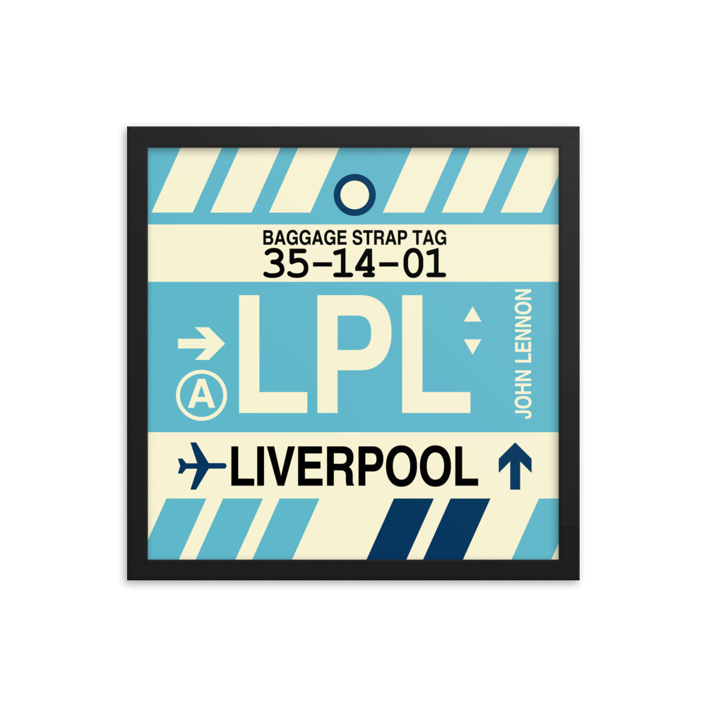 Travel-Themed Framed Print • LPL Liverpool Souvenir • YHM Designs - Image 04
