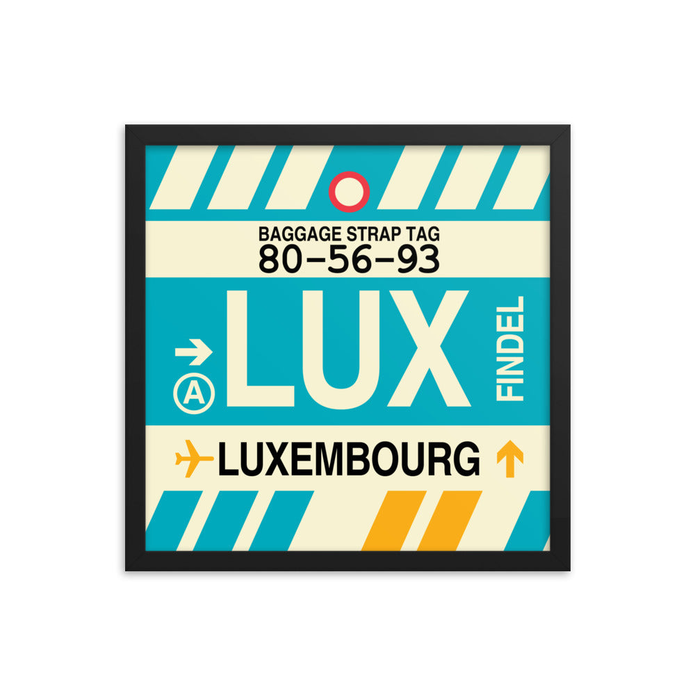 Travel-Themed Framed Print • LUX Luxembourg Souvenir • YHM Designs - Image 04