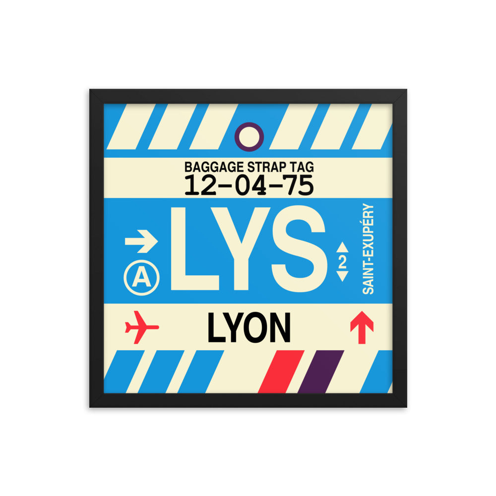 Travel-Themed Framed Print • LYS Lyon • YHM Designs - Image 04