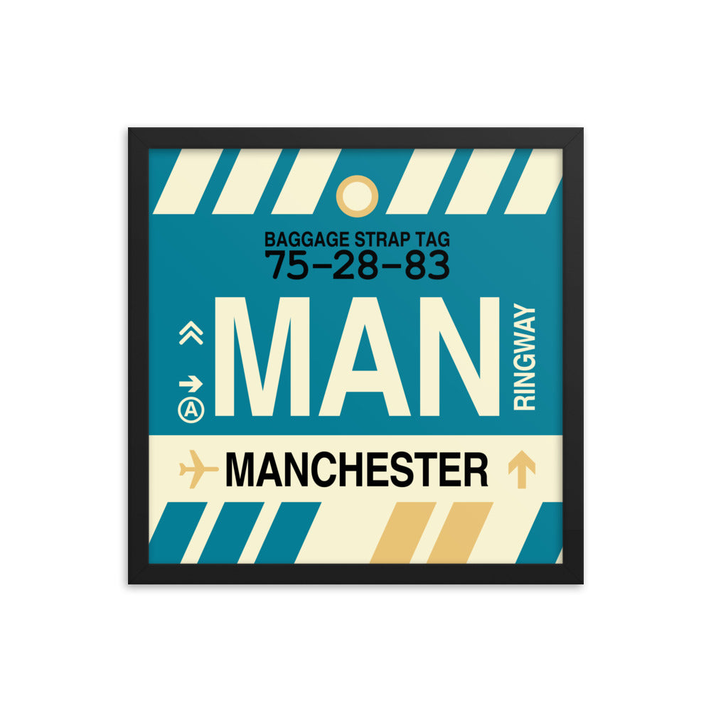 Travel-Themed Framed Print • MAN Manchester Souvenir • YHM Designs - Image 04