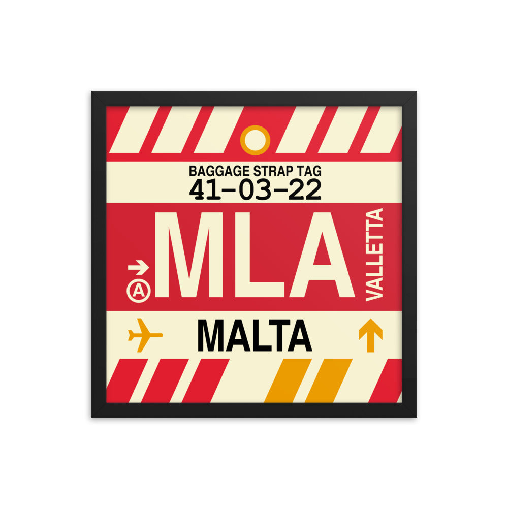 Travel-Themed Framed Print • MLA Valletta Souvenir • YHM Designs - Image 04