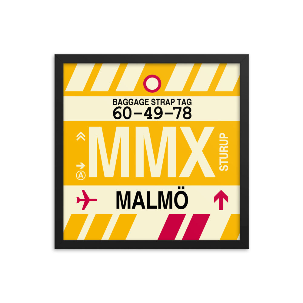 Travel-Themed Framed Print • MMX Malmo Souvenir • YHM Designs - Image 04
