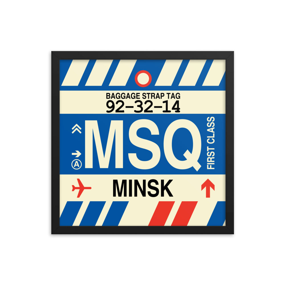 Travel-Themed Framed Print • MSQ Minsk Souvenir • YHM Designs - Image 04