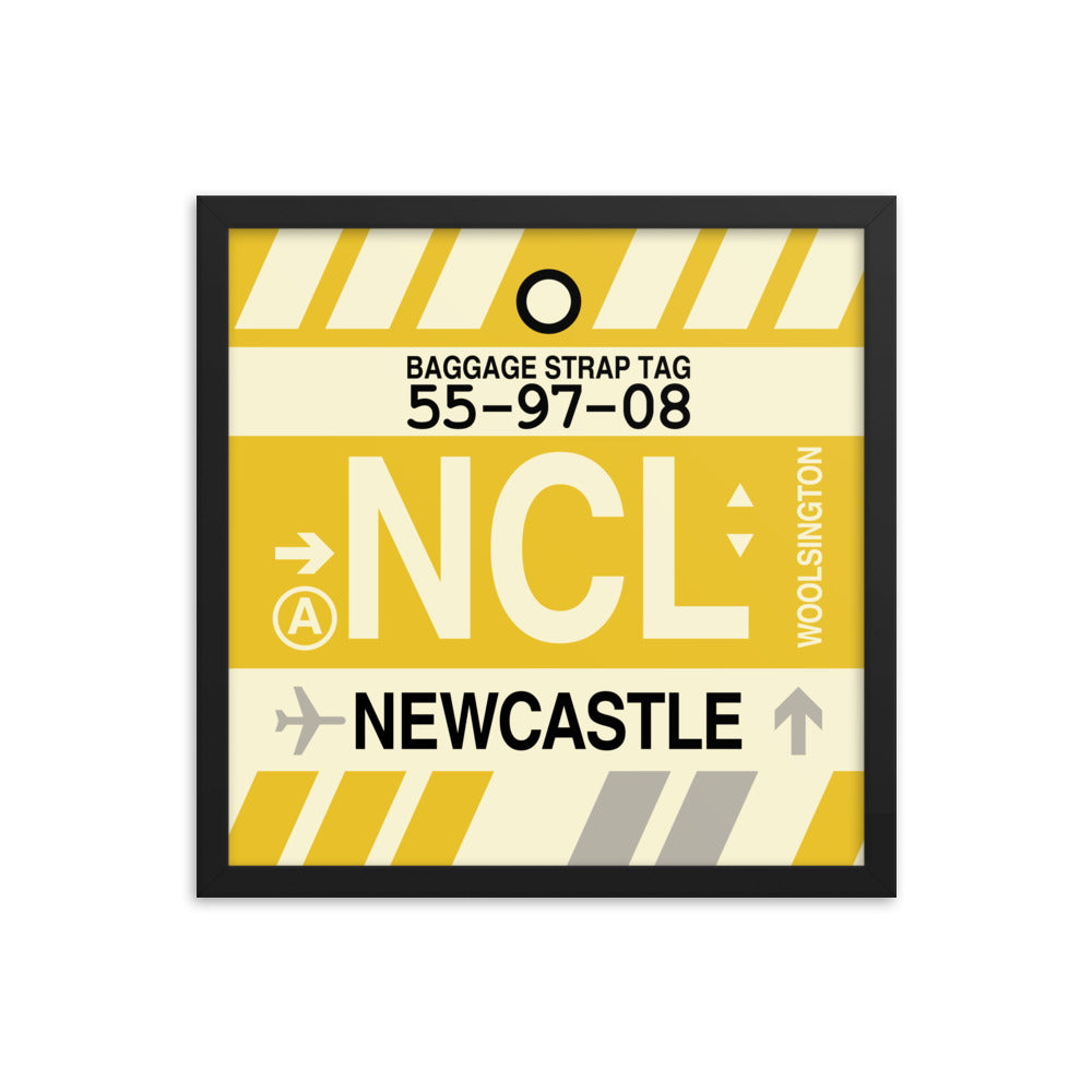Travel-Themed Framed Print • NCL Newcastle Souvenir • YHM Designs - Image 04