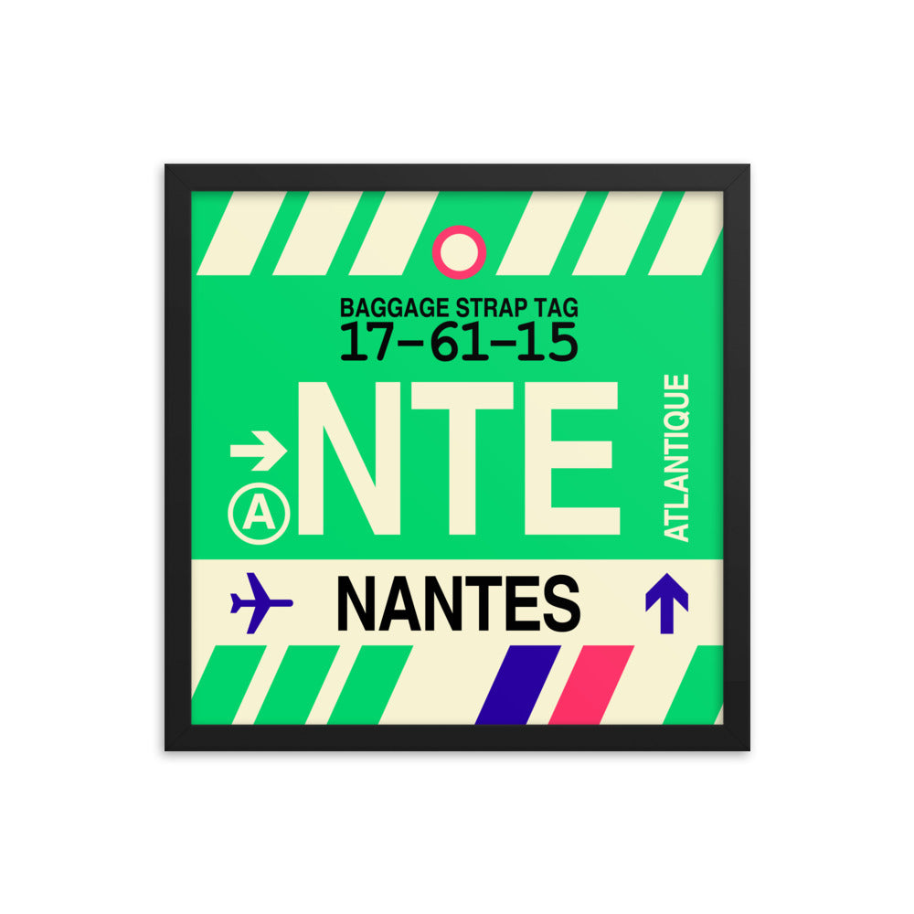 Travel-Themed Framed Print • NTE Nantes • YHM Designs - Image 04