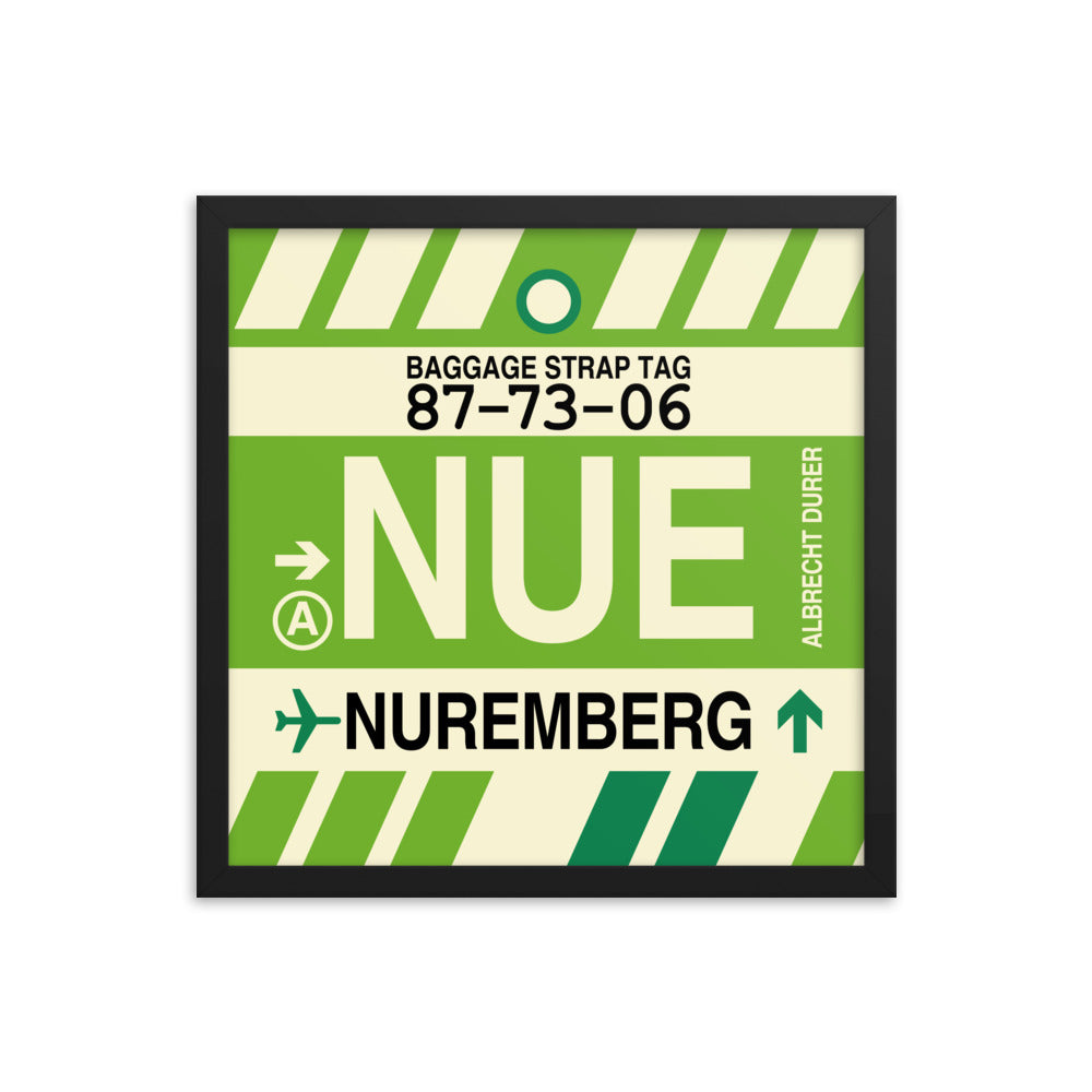 Travel-Themed Framed Print • NUE Nuremberg Souvenir • YHM Designs - Image 04