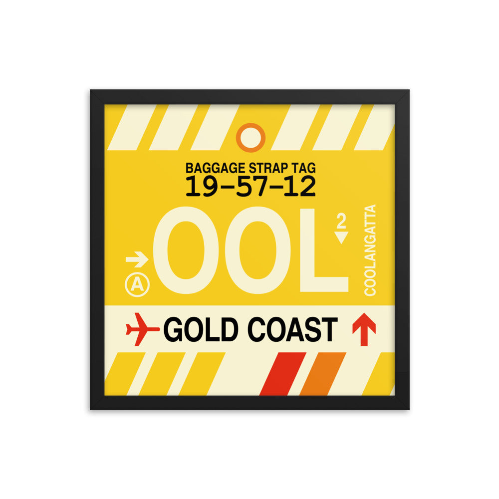 Travel-Themed Framed Print • OOL Gold Coast • YHM Designs - Image 04